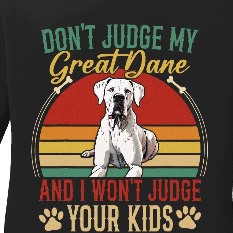 Great Dane Breeders Gentle Dog Fur Parent German Mastiff Ladies Long Sleeve Shirt