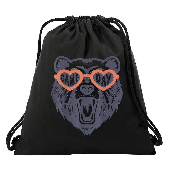 Game Day Bear Drawstring Bag