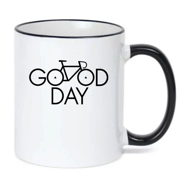 Good Day Bike Black Color Changing Mug