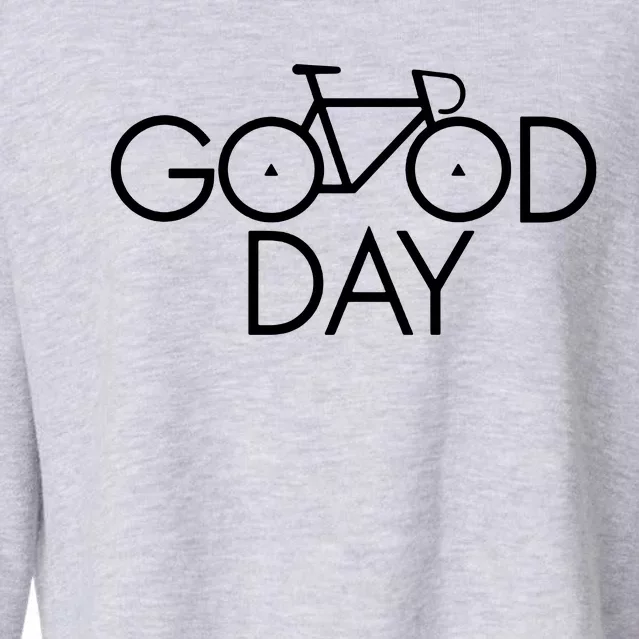 Good Day Bike Cropped Pullover Crew