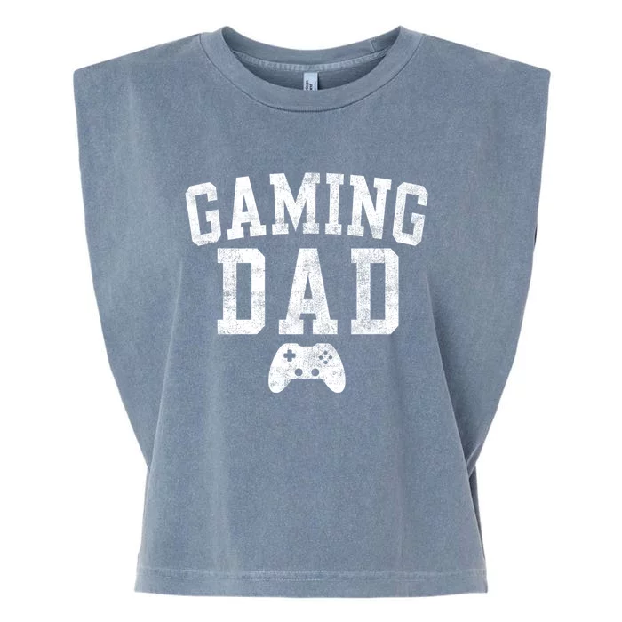 Gaming Dad Birthday Classic Bold Font Gaming Daddy Garment-Dyed Women's Muscle Tee