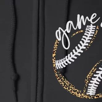 Game Day Baseball Baseball Life Softball Life For Mom Full Zip Hoodie