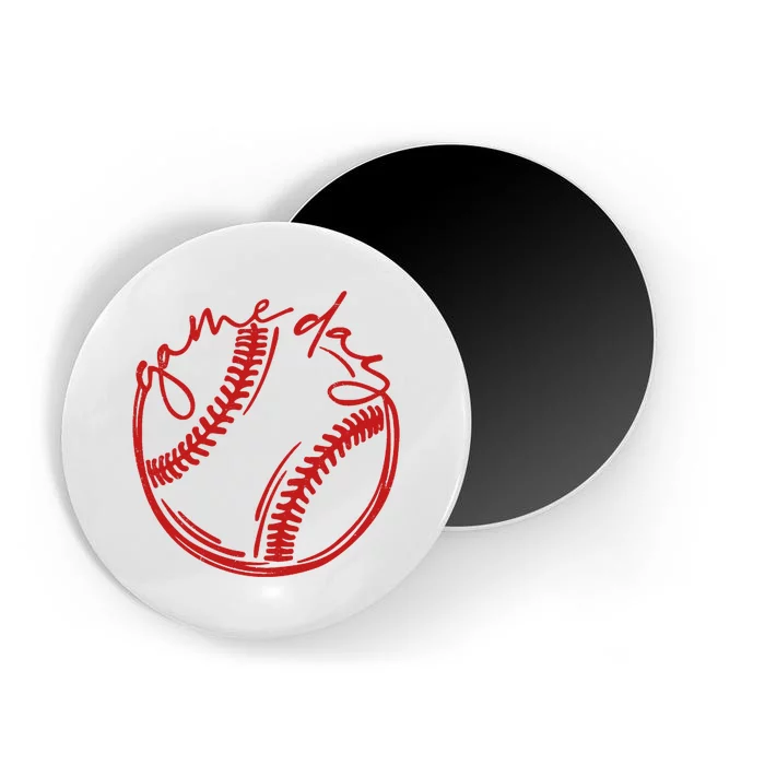 Game Day Baseball Magnet