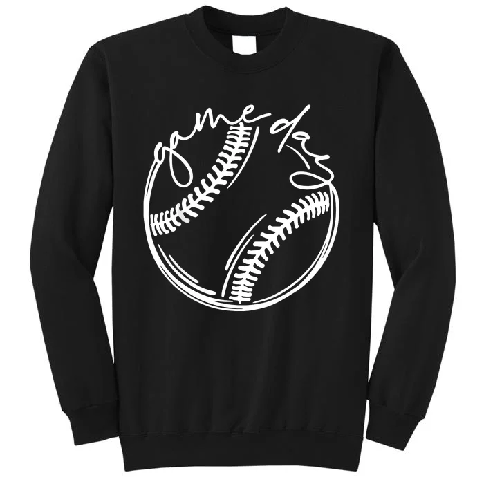 Game Day Baseball Baseball Life, Softball Life For Mom Tall Sweatshirt