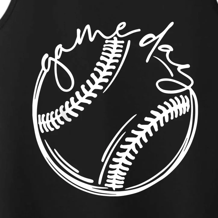 Game Day Baseball Baseball Life, Softball Life For Mom Performance Tank