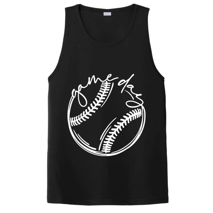 Game Day Baseball Baseball Life, Softball Life For Mom Performance Tank