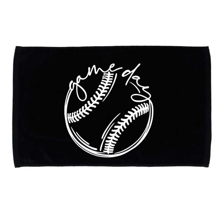 Game Day Baseball Baseball Life, Softball Life For Mom Microfiber Hand Towel