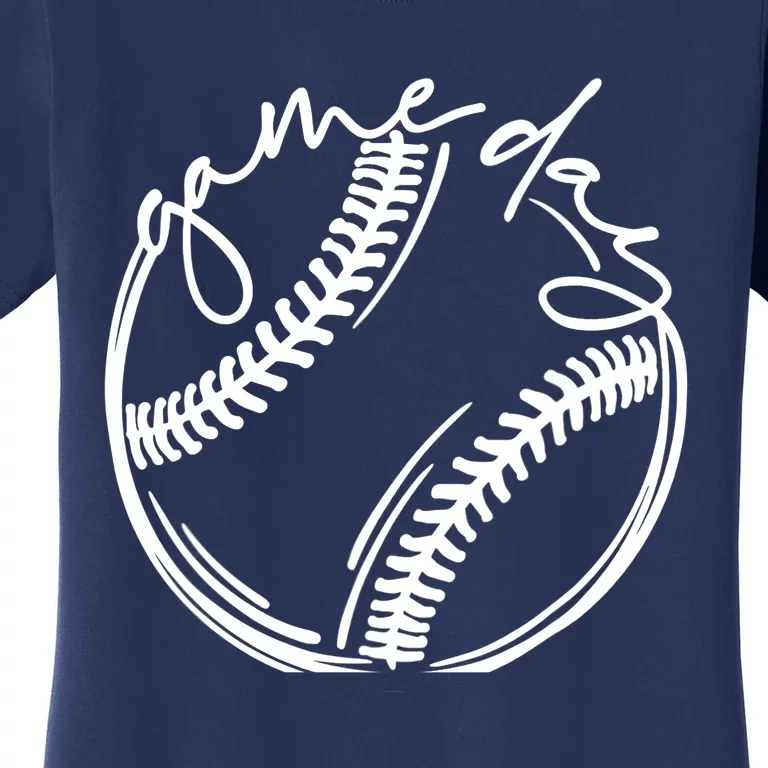 Game Day Baseball Baseball Life, Softball Life For Mom Women's T-Shirt