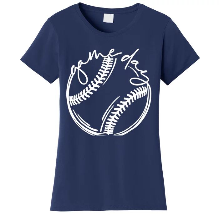 Game Day Baseball Baseball Life, Softball Life For Mom Women's T-Shirt