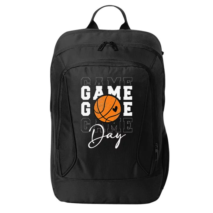 Game Day Basketball Boy Girl Basketball Mom City Backpack