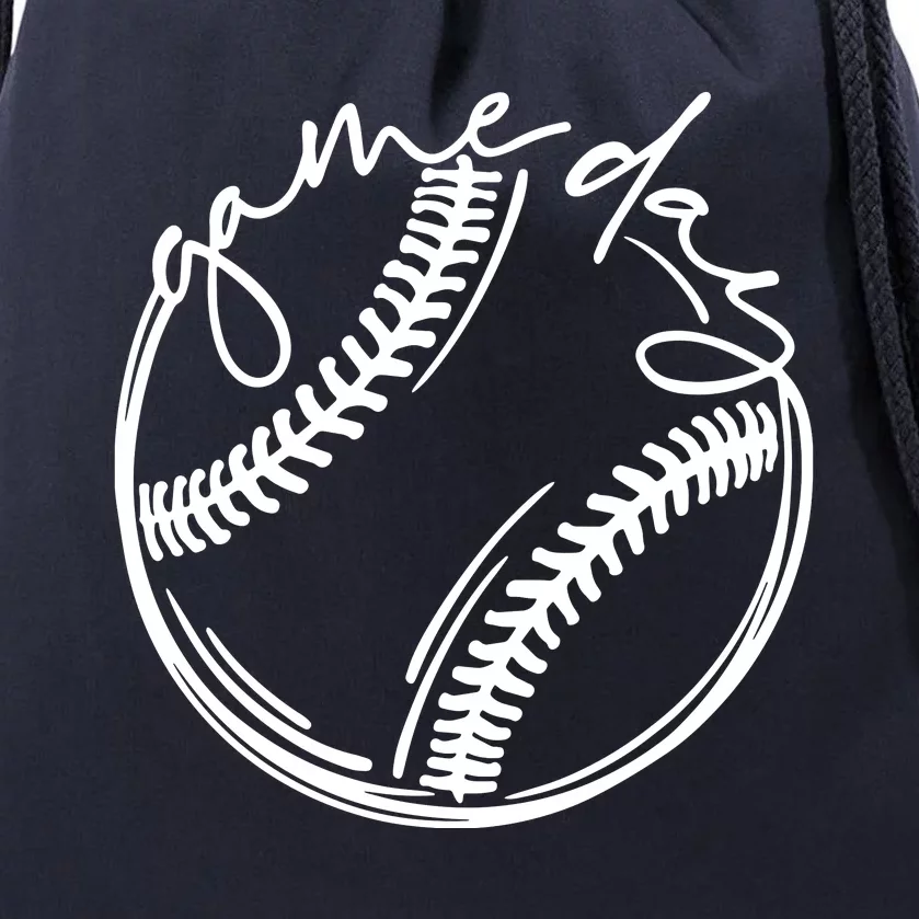 Game Day Baseball Baseball Life, Softball Life For Mom Drawstring Bag