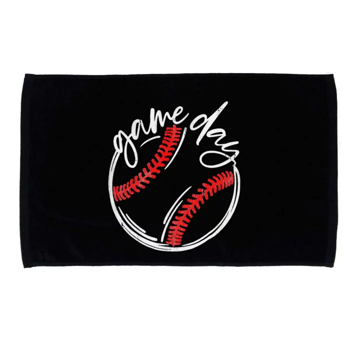 Game Day Baseball Baseball Life Softball Life For Mom Microfiber Hand Towel