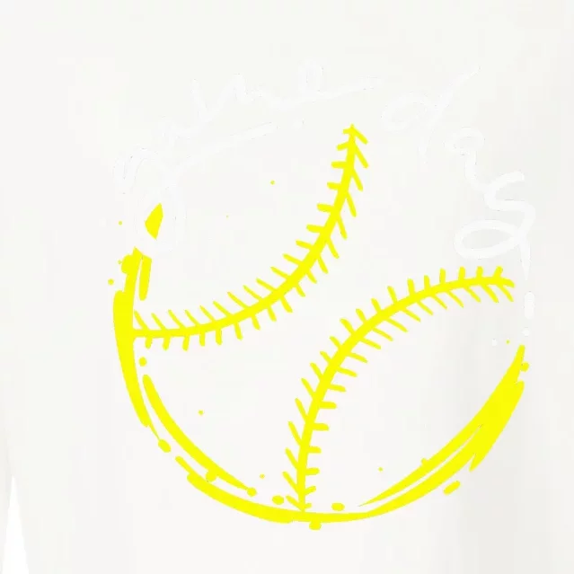 Game Day Baseball Life, Softball Life For Mom Cropped Pullover Crew