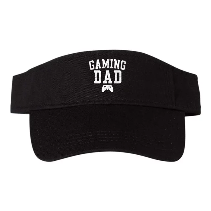 Gaming Dad Classic Bold Font FatherS Day Daddy Valucap Bio-Washed Visor