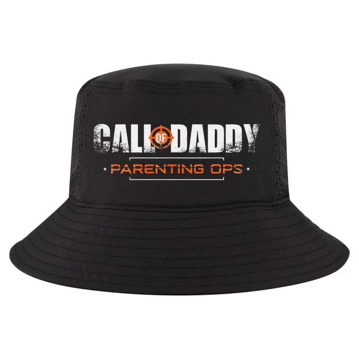 Gamer Dad Call of Daddy Parenting Ops Funny Father's Day Cool Comfort Performance Bucket Hat