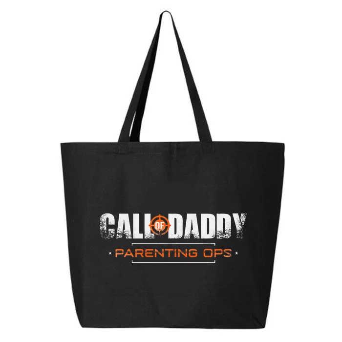 Gamer Dad Call of Daddy Parenting Ops Funny Father's Day 25L Jumbo Tote