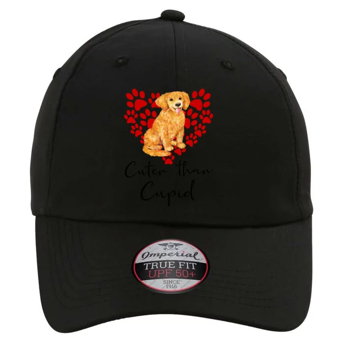 Goldie Dog Cuter Than Cupid Golden Retriever Valentines Day Cute Gift The Original Performance Cap