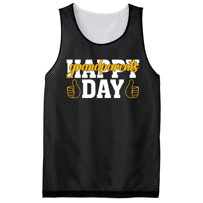 Grandparents Day Celebration Print Mesh Reversible Basketball Jersey Tank