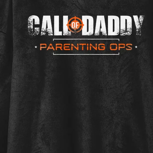 Gamer Dad Call Of Daddy Parenting Ops Funny FatherS Day Hooded Wearable Blanket