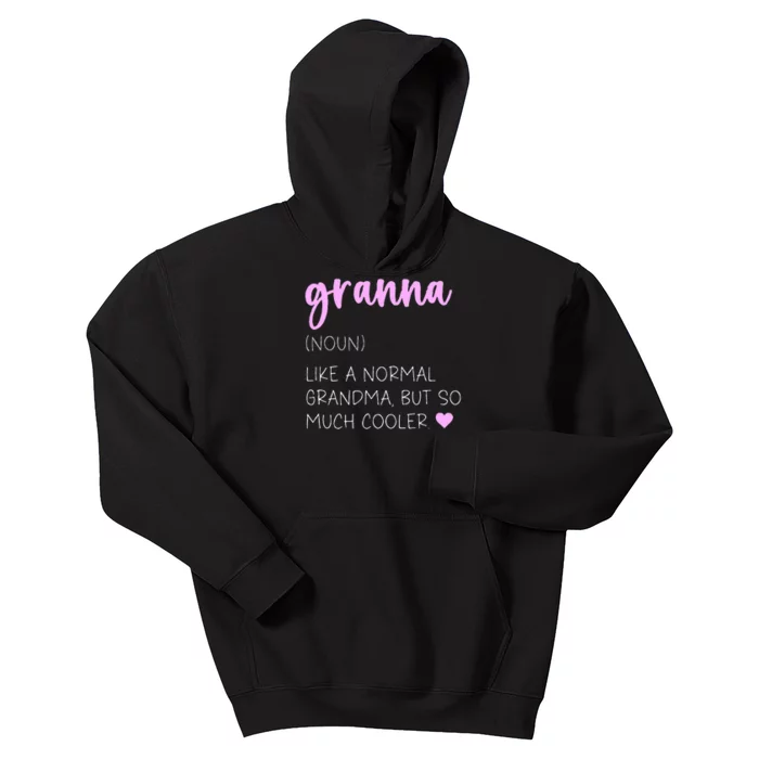 Granna Definition Cute MotherS Day Grandma Kids Hoodie