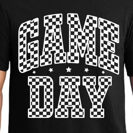 Game Day Checkered Football Sport Pajama Set