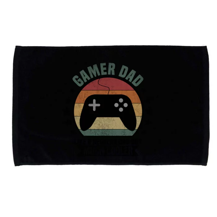 Gamer Dad Cool Dad Gaming Meaningful Gift Microfiber Hand Towel