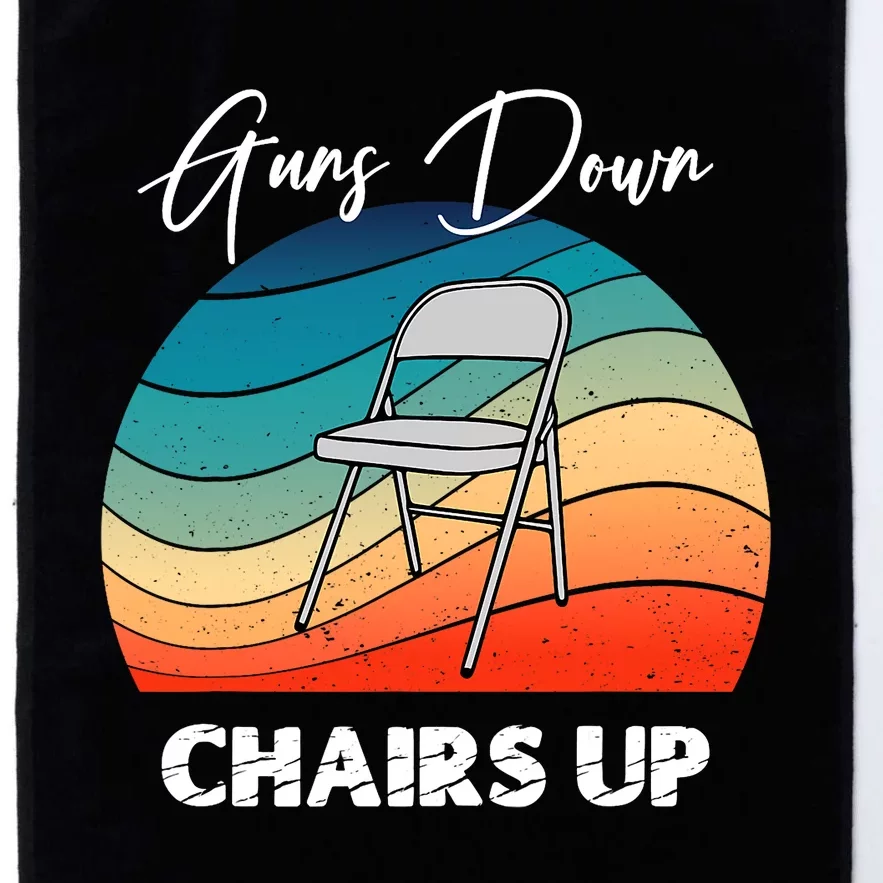 Guns Down Chairs Up Montgomery Alabama Folding Chair Platinum Collection Golf Towel