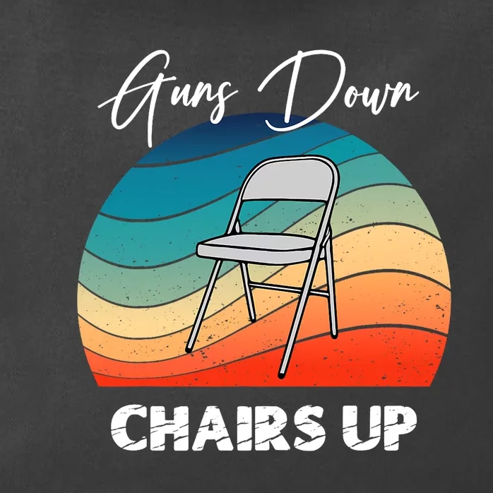 Guns Down Chairs Up Montgomery Alabama Folding Chair Zip Tote Bag