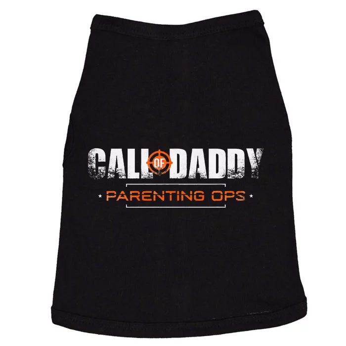 Gamer Dad Call Of Daddy Parenting Ops Funny FatherS Day Doggie Tank