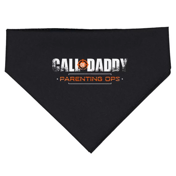 Gamer Dad Call Of Daddy Parenting Ops Funny FatherS Day USA-Made Doggie Bandana