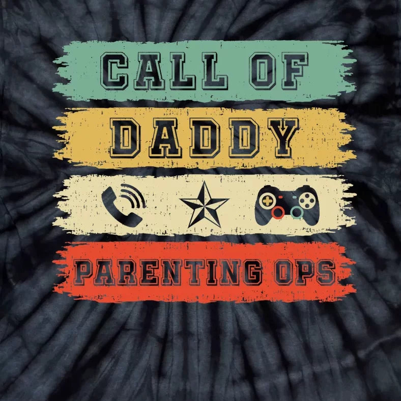 Gamer Dad Call Of DaddyCall Of Dad Parenting Ops Premium Tie-Dye T-Shirt