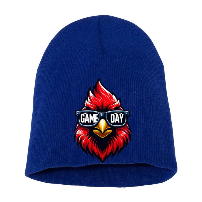 Game Day Cardinal Cool C.A.R.D.I.N.A.L.S In Sunglasses Short Acrylic Beanie