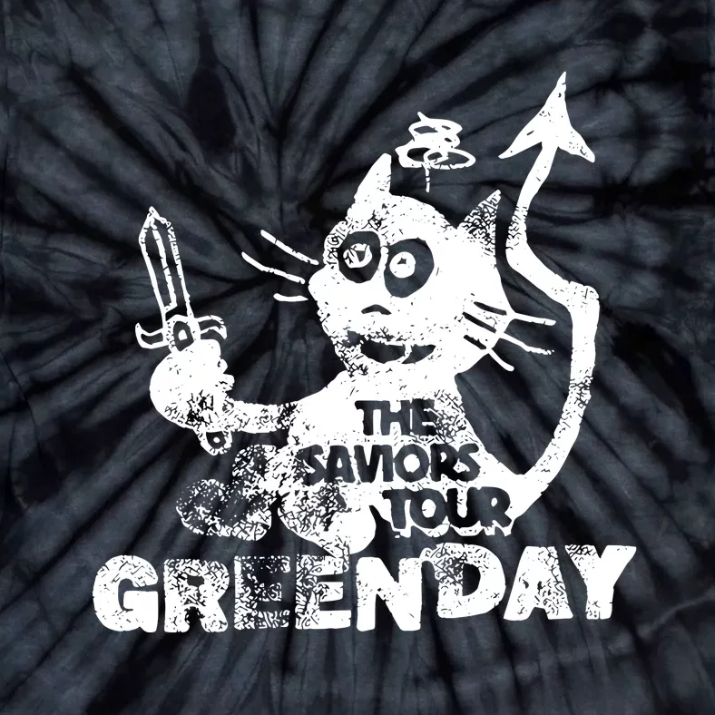 G.R.E.E.N Day Cat And Sword Tie-Dye T-Shirt