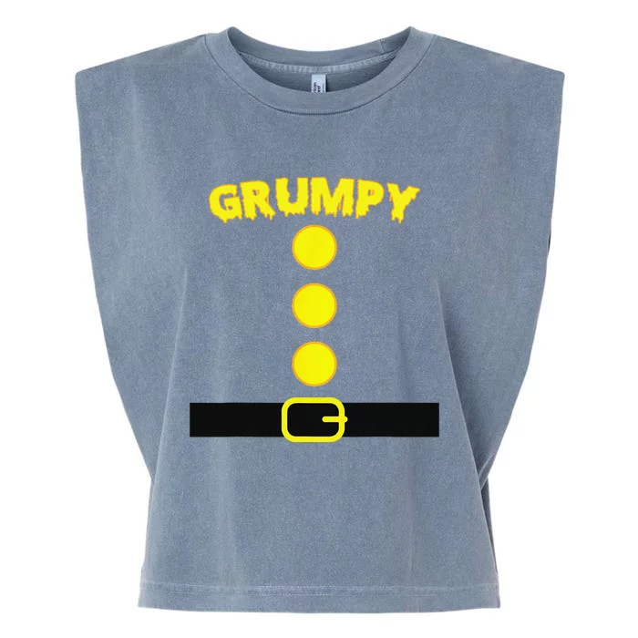 Grumpy Dwarf Costume Color Matching Family Halloween Grumpy Garment-Dyed Women's Muscle Tee