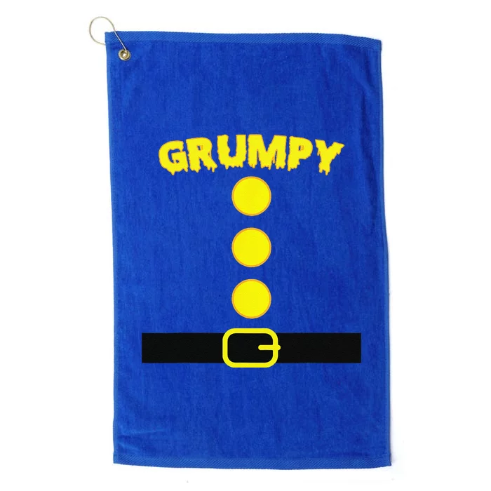 Grumpy Dwarf Costume Color Matching Family Halloween Grumpy Platinum Collection Golf Towel