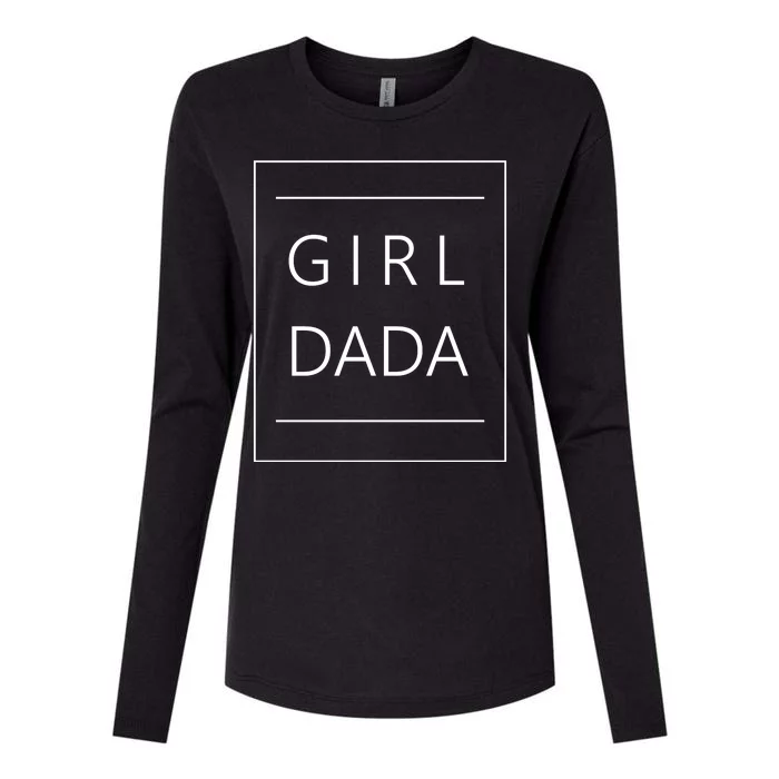 Girl Dada Cute Gift For Dad Womens Cotton Relaxed Long Sleeve T-Shirt