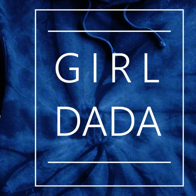 Girl Dada Cute Gift For Dad Tie Dye Hoodie