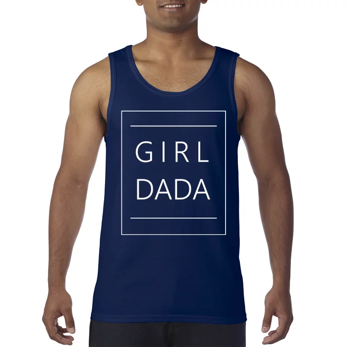 Girl Dada Cute Gift For Dad Tank Top