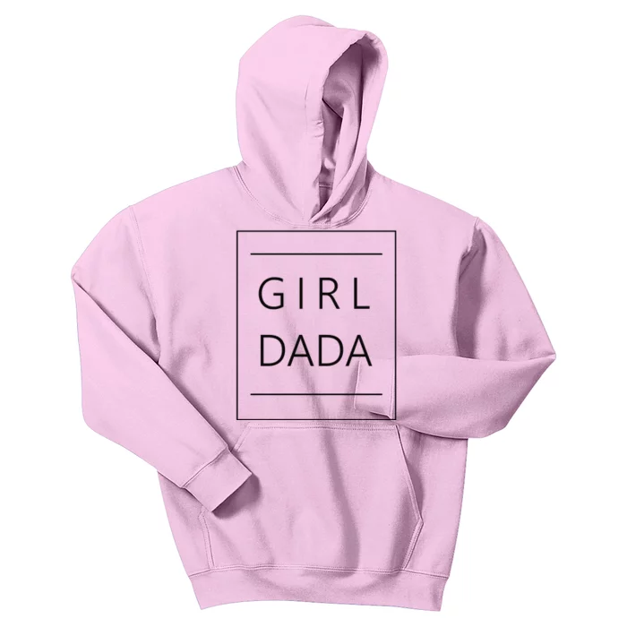 Girl Dada Cute Gift For Dad Kids Hoodie