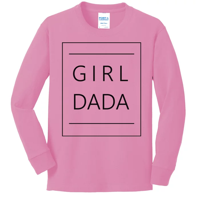 Girl Dada Cute Gift For Dad Kids Long Sleeve Shirt