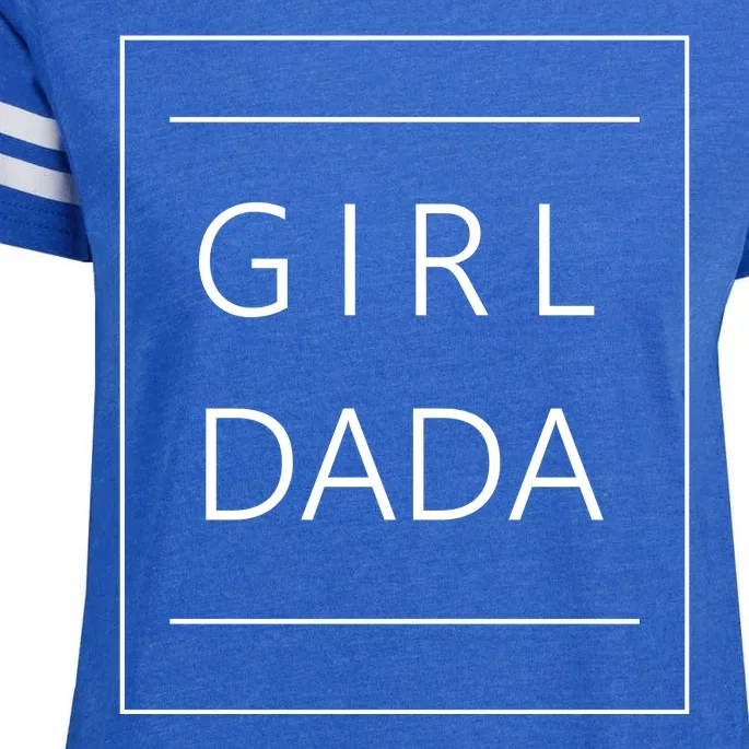 Girl Dada Cute Gift For Dad Enza Ladies Jersey Football T-Shirt