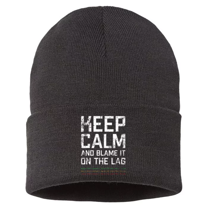 Gamer Duty call gaming legend of your gaming league Sustainable Knit Beanie