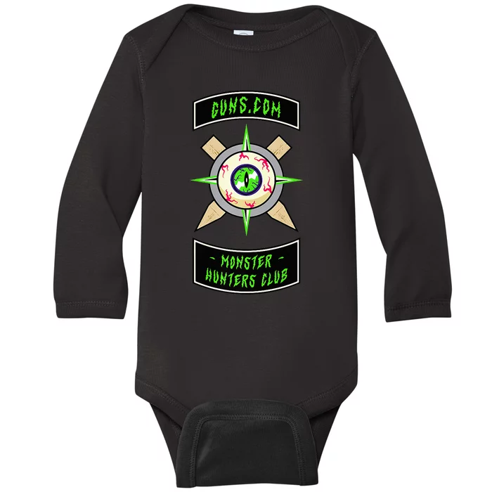 Guns Dot Com Monster Hunters Club Baby Long Sleeve Bodysuit