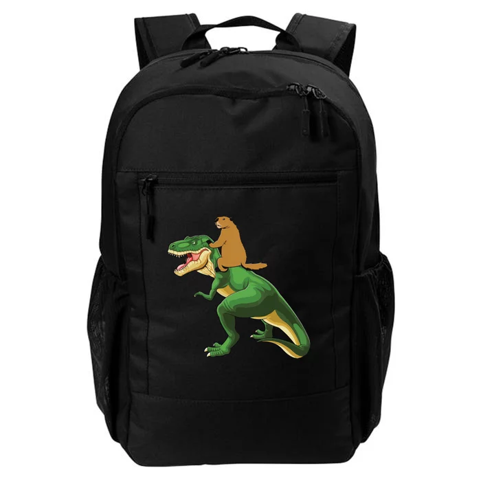 Groundhog Day Dinosaur Gift Shadow Daily Commute Backpack