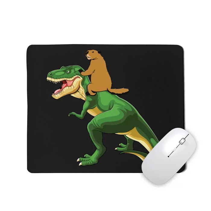 Groundhog Day Dinosaur Gift Shadow Mousepad