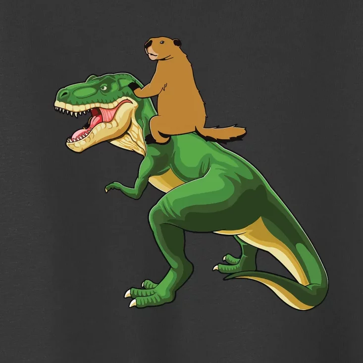 Groundhog Day Dinosaur Gift Shadow Toddler T-Shirt