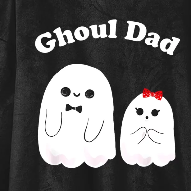 Ghoul Dad Daddy Ghost Father Funny Halloween Costume Hooded Wearable Blanket