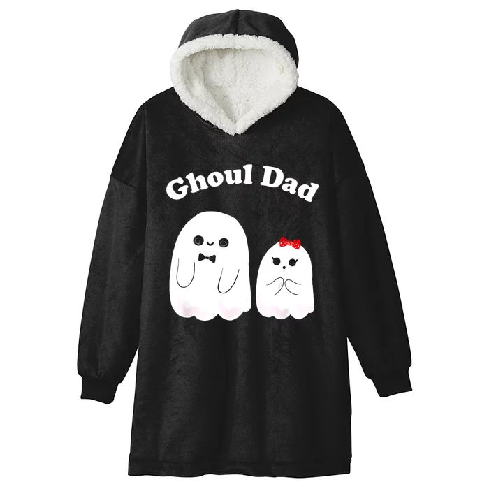 Ghoul Dad Daddy Ghost Father Funny Halloween Costume Hooded Wearable Blanket