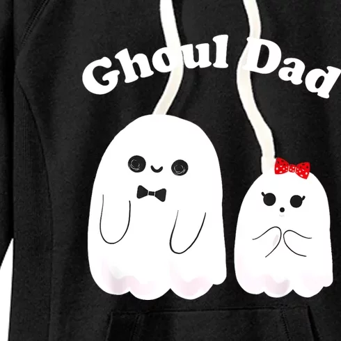 Ghoul Dad Daddy Ghost Father Funny Halloween Costume Women's Fleece Hoodie