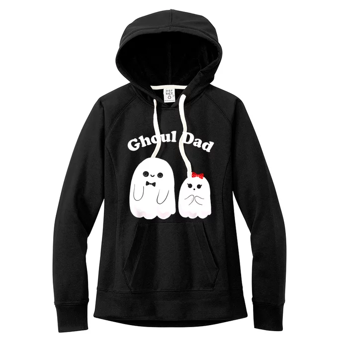 Ghoul Dad Daddy Ghost Father Funny Halloween Costume Women's Fleece Hoodie